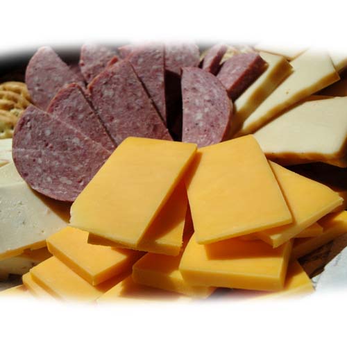 Сыр и колбаса